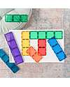 Connetix 18 Pieces - Rectangle - Rainbow - 100% Non Toxic ABS Plastic - STEM Learning! Magnetic Games