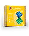 Connetix 2 Pieces - Base Plate Pack - Blue and Green - 100% Non-Toxic ABS Plastic - STEM Learning! Magnetic Games