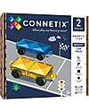 Connetix 2 Pieces - Car Pack - Bright - 100% Non-toxic ABS Plastic - STEM Learning! Magnetic Games
