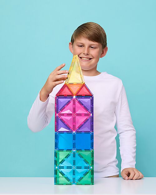 Connetix 202 Pieces - Mega Pack - Bright - 100% Non-toxic ABS Plastic - STEM Learning! Magnetic Games