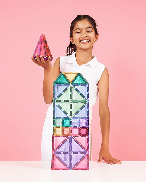 Connetix 202 Pieces - Mega Pack - Pastel - 100% Non-toxic ABS Plastic - STEM Learning! Magnetic Games