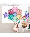 Connetix 202 Pieces - Pastel Mega Pack - Pastel -100% Non-toxic ABS Plastic - STEM Learning! Magnetic Games