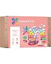 Connetix 202 Pieces - Pastel Mega Pack - Pastel -100% Non-toxic ABS Plastic - STEM Learning! Magnetic Games