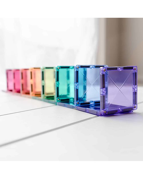 Connetix 202 Pieces - Pastel Mega Pack - Pastel -100% Non-toxic ABS Plastic - STEM Learning! Magnetic Games