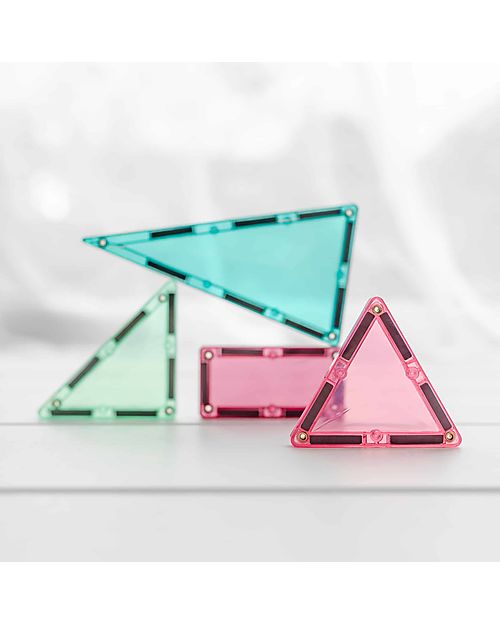 Connetix 202 Pieces - Pastel Mega Pack - Pastel -100% Non-toxic ABS Plastic - STEM Learning! Magnetic Games