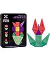 Connetix 21 Pieces - Build-It Pro Pack - Flowers - 100% Non-toxic ABS Plastic - STEM Learning! Magnetic Games