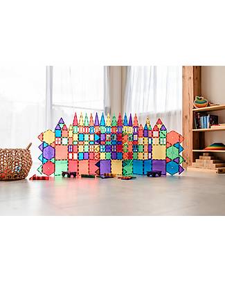 Connetix 212 Pieces Mega Pack - Rainbow - 100% Non-Toxic ABS Plastic - STEM Learning! Magnetic Games