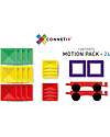 Connetix 24 Pieces - Motion Pack - Rainbow -100% Non-toxic ABS Plastic - STEM Learning! Magnetic Games