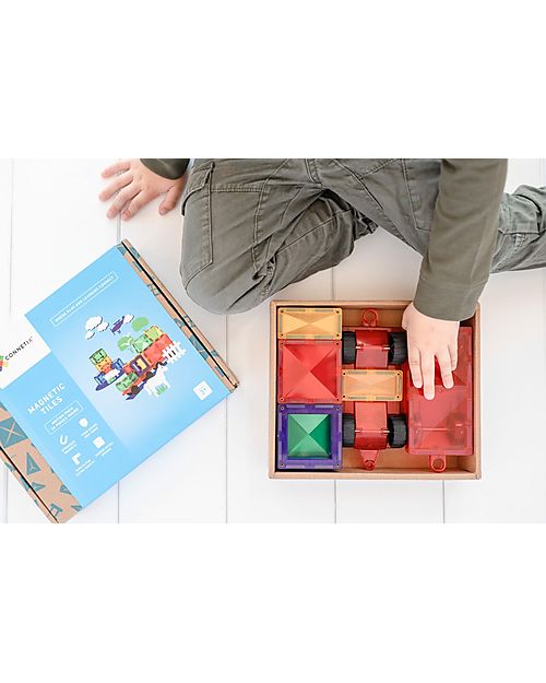 Connetix 24 Pieces - Motion Pack - Rainbow -100% Non-toxic ABS Plastic - STEM Learning! Magnetic Games