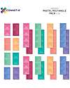 Connetix 24 Pieces - Rectangle - Pastel - 100% Non Toxic ABS Plastic - STEM Learning! Magnetic Games