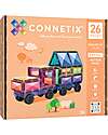 Connetix 26 Pieces - Motion Pack - Pastel - 100% Non-toxic ABS Plastic - STEM Learning! Magnetic Games