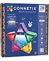 Connetix 28 Pieces - Light Star - 100% Non-toxic ABS Plastic - STEM Learning! Magnetic Games