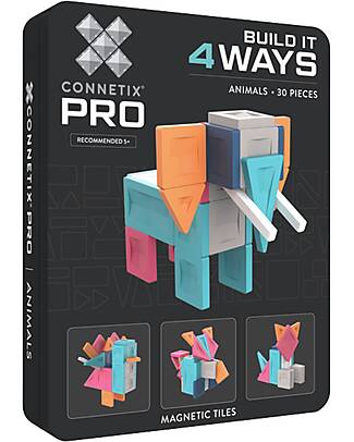 Connetix 30 Pieces - Build-It Pro Pack - Pets - 100% Non-Toxic ABS Plastic - STEM Learning! Magnetic Games