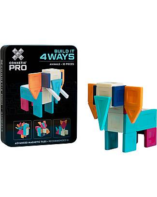 Connetix 30 Pieces - Build-It Pro Pack - Pets - 100% Non-Toxic ABS Plastic - STEM Learning! Magnetic Games