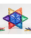 Connetix 30 Pieces - Geometry Pack - Rainbow -100% Non-toxic ABS Plastic - STEM Learning! Magnetic Games