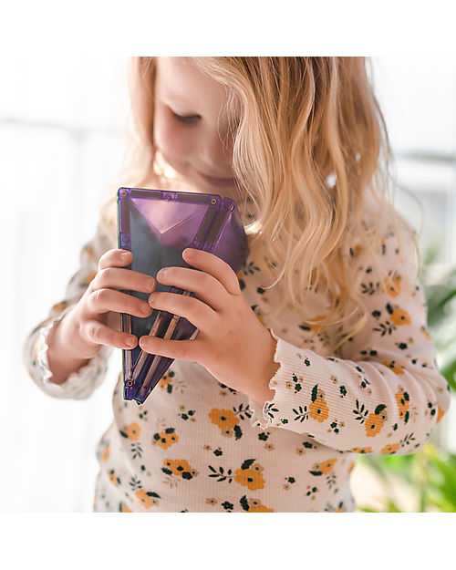 Connetix 30 Pieces - Geometry Pack - Rainbow -100% Non-toxic ABS Plastic - STEM Learning! Magnetic Games