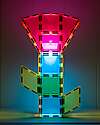 Connetix 30 Pieces - Light Pack - Rocket - 100% Non-toxic ABS Plastic - STEM Learning! Magnetic Games