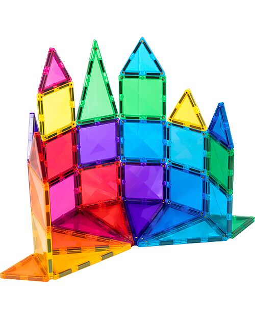 Connetix 32 Pieces - Discovery Pack - Bright - 100% Non-toxic ABS Plastic - STEM Learning! Magnetic Games