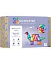 Connetix 32 Pieces - Mini Pack - Pastel - 100% Non Toxic ABS Plastic - STEM Learning! Magnetic Games
