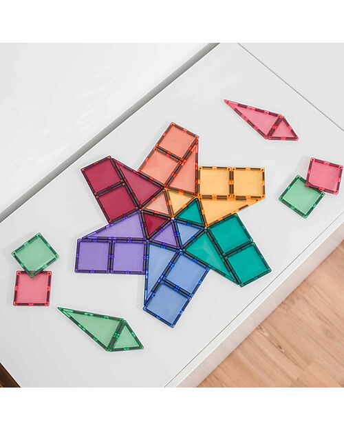 Connetix 32 Pieces - Mini Pack - Pastel - 100% Non Toxic ABS Plastic - STEM Learning! Magnetic Games
