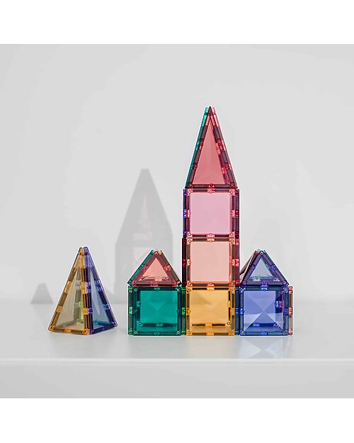 Connetix 32 Pieces - Mini Pack - Pastel - 100% Non Toxic ABS Plastic - STEM Learning! Magnetic Games