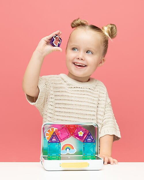 Connetix 32 Pieces - Travel Mini Pack - 100% Non-toxic ABS Plastic - STEM Learning! Magnetic Games