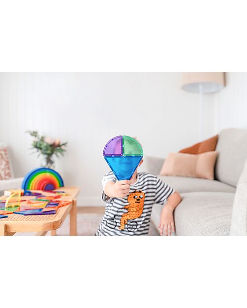 Connetix 36 Pieces - Shape Expansion Pack - Rainbow -100% Non-toxic ABS Plastic - STEM Learning! Magnetic Games