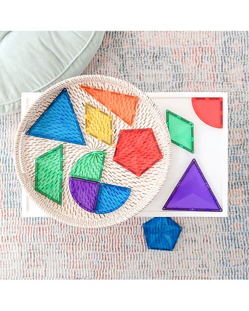 Connetix 36 Pieces - Shape Expansion Pack - Rainbow -100% Non-toxic ABS Plastic - STEM Learning! Magnetic Games