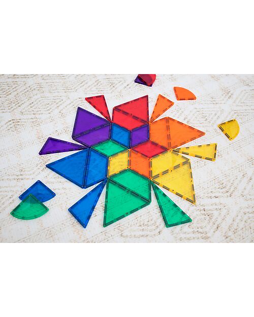 Connetix 36 Pieces - Shape Expansion Pack - Rainbow -100% Non-toxic ABS Plastic - STEM Learning! Magnetic Games