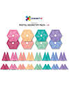Connetix 40 Pieces - Geometry Pack - Pastel - 100% Non-toxic ABS Plastic - STEM Learning! Magnetic Games