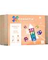 Connetix 40 Pieces - Square Pack - Pastel - 100% Non Toxic ABS Plastic Magnetic Games