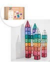 Connetix 40 Pieces - Square Pack - Pastel - 100% Non Toxic ABS Plastic Magnetic Games