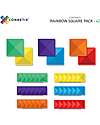 Connetix 42 Pieces - Expansion Pack - Rainbow -100% Non-toxic ABS Plastic - STEM Learning! Magnetic Games