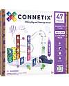 Connetix 47 Pieces - Pack Ball Track - Launcher - 100% Non-toxic ABS Plastic - STEM Learning! Magnetic Games