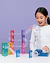 Connetix 47 Pieces - Pack Ball Track - Launcher - 100% Non-toxic ABS Plastic - STEM Learning! Magnetic Games