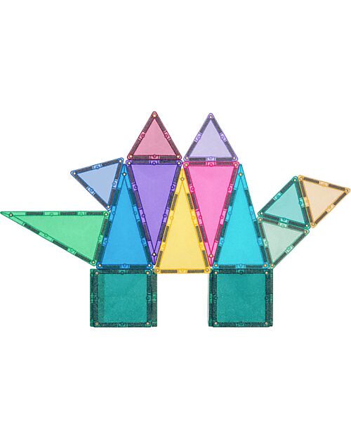 Connetix 48 Pieces - Glitter Castle Set - 100% Non-Toxic ABS Plastic - STEM Learning! Magnetic Games