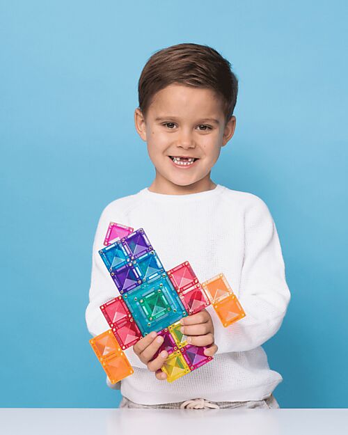 Connetix 48 Pieces - Portal Pack - Bright - 100% Non-toxic ABS Plastic - STEM Learning! Magnetic Games