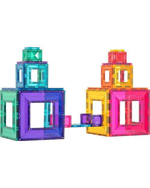 Connetix 48 Pieces - Portal Pack - Bright - 100% Non-toxic ABS Plastic - STEM Learning! Magnetic Games