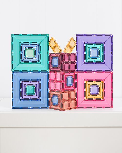 Connetix 48 Pieces - Portal Pack - Pastel - 100% Non-toxic ABS Plastic - STEM Learning! - +3 years Magnetic Games