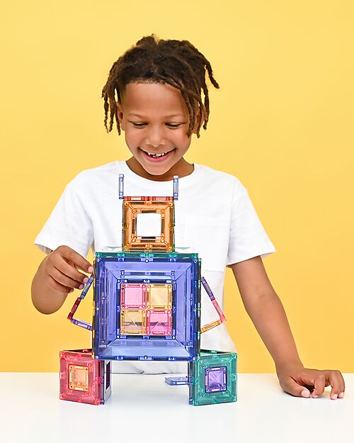 Connetix 48 Pieces - Portal Pack - Pastel - 100% Non-toxic ABS Plastic - STEM Learning! - +3 years Magnetic Games