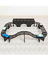 Connetix 48 Pieces - Roads - Black - 100% Non Toxic ABS Plastic - STEM Learning! Magnetic Games