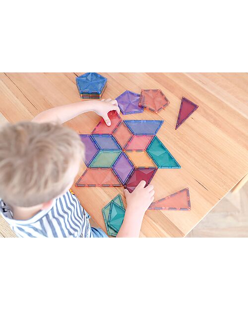 Connetix 48 Pieces - Shape Expansion Pack - Pastel -100% Non-toxic ABS Plastic - STEM Learning! Magnetic Games
