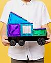 Connetix 50 Pieces - Transport Pack - Bright - 100% Non-Toxic ABS Plastic - STEM Learning! Magnetic Games