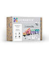 Connetix 50 Pieces - Transport - Pastel - 100% Non Toxic ABS Plastic - STEM Learning! Magnetic Games