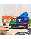 Connetix 50 Pieces - Transport - Rainbow - 100% Non Toxic ABS Plastic - STEM Learning! Magnetic Games