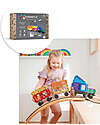 Connetix 50 Pieces - Transport - Rainbow - 100% Non Toxic ABS Plastic - STEM Learning! Magnetic Games