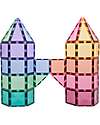 Connetix 56 Pieces - Starter Pack - Pastel - 100% Non-toxic ABS Plastic - STEM Learning! Magnetic Games