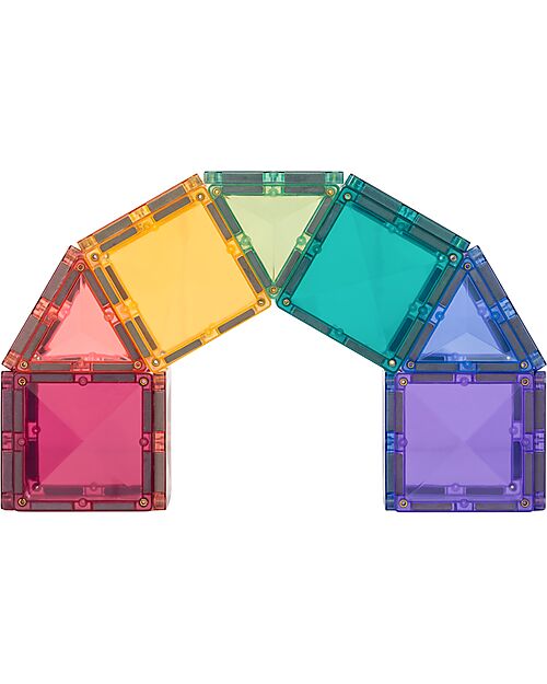 Connetix 56 Pieces - Starter Pack - Pastel - 100% Non-toxic ABS Plastic - STEM Learning! Magnetic Games