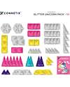Connetix 56 Pieces - Unicorn Glitter Set - 100% Non-Toxic ABS Plastic - STEM Learning! Magnetic Games