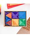 Connetix 60 Pieces - Starter Pack - Rainbow -100% Non-toxic ABS Plastic - STEM Learning! Magnetic Games